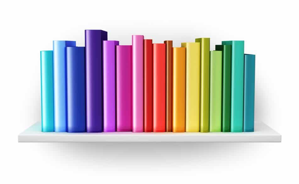 rainbow shelf Organizing Takeaways