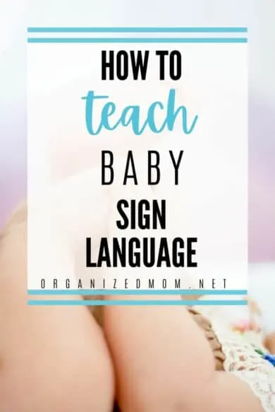 how to teach baby sign language