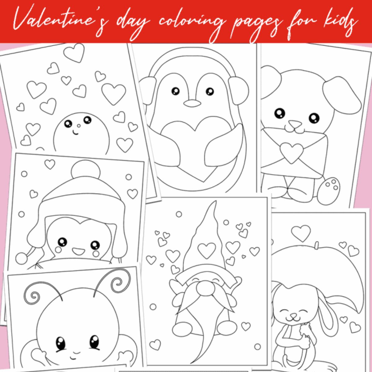 free printable valentines coloring pages