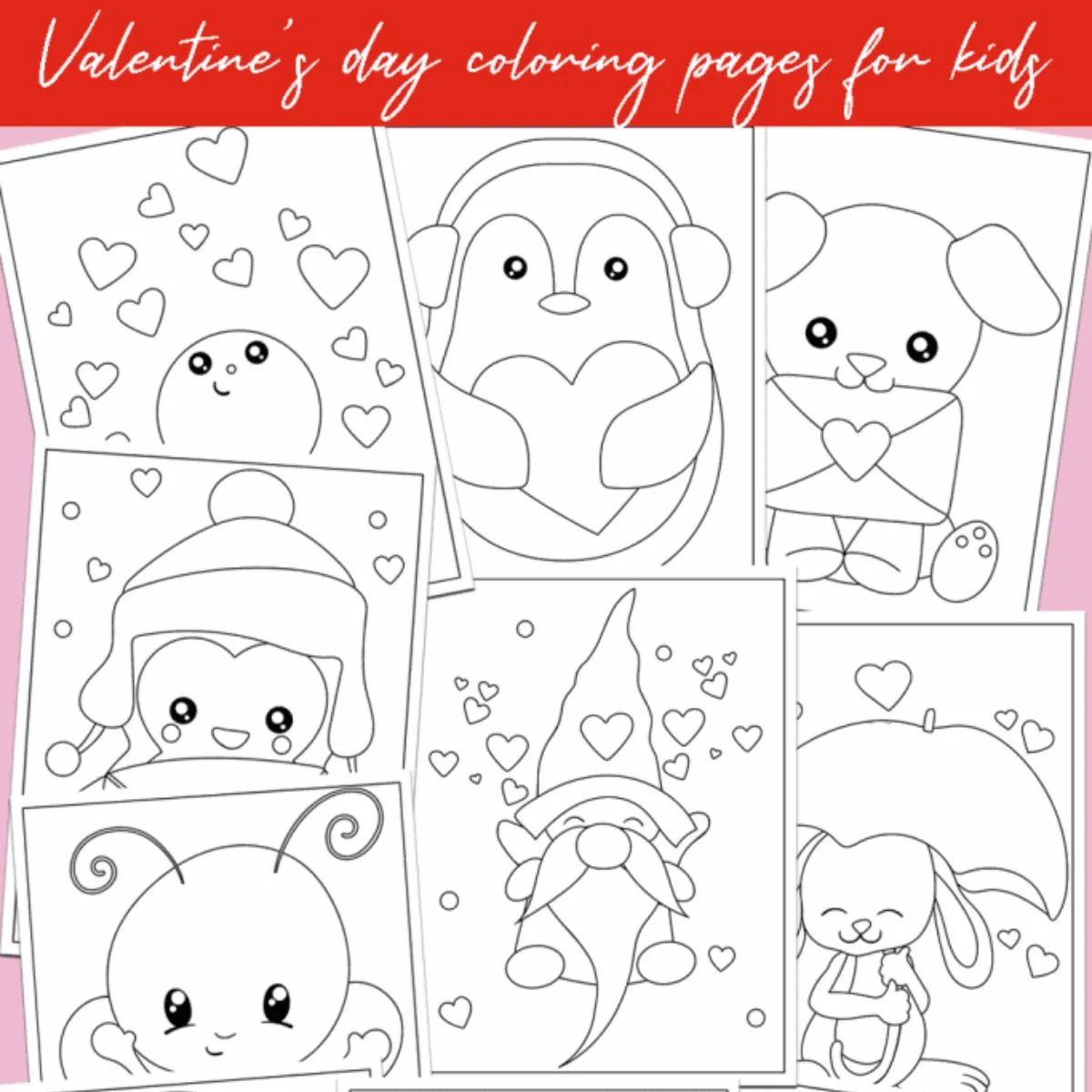 free printable valentines coloring pages