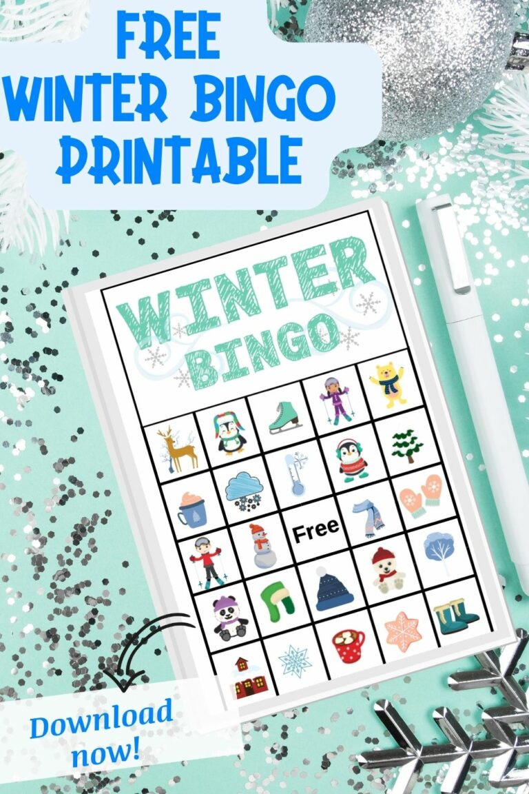 Free Printable Winter Bingo Game for Kids – The Organized Mom