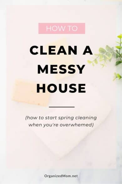 how to clean a messy house