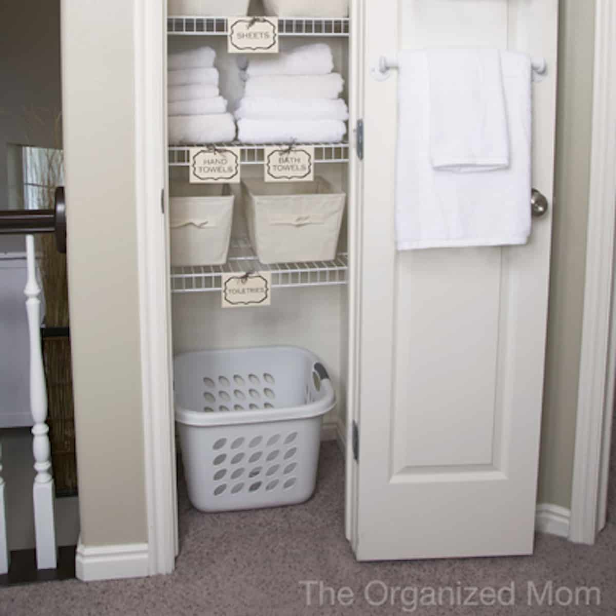 Bathroom Linen Closet Reveal – Our Home Made Easy