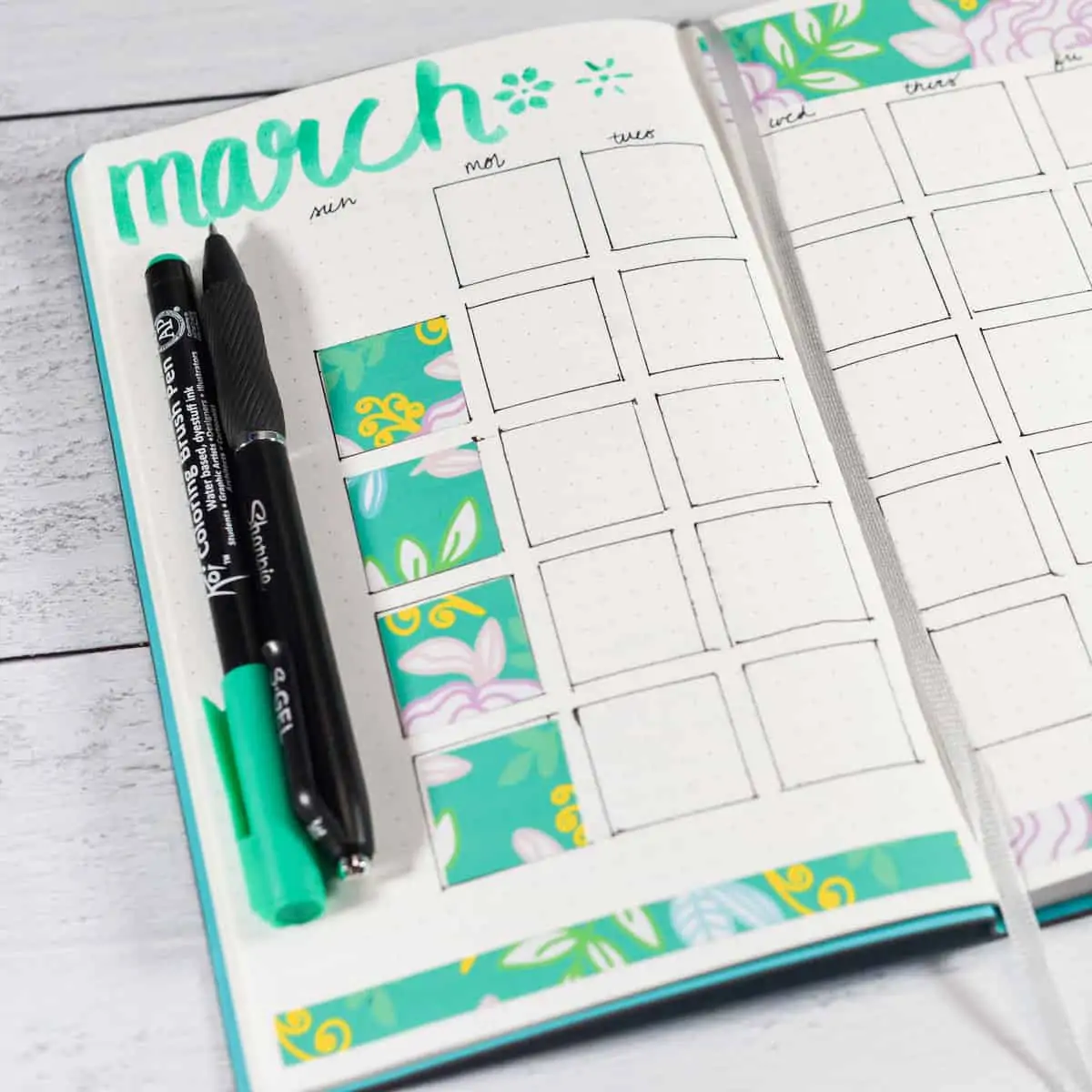 Bullet Journal Markers - The Organized Mom