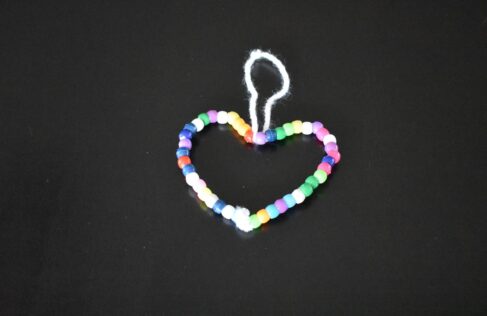 easy valentine's day craft with beads