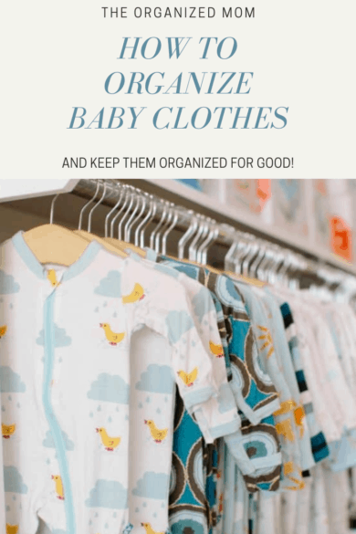 hanging baby clothes