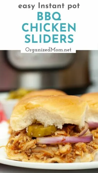 bbq chicken sliders made in instant pot