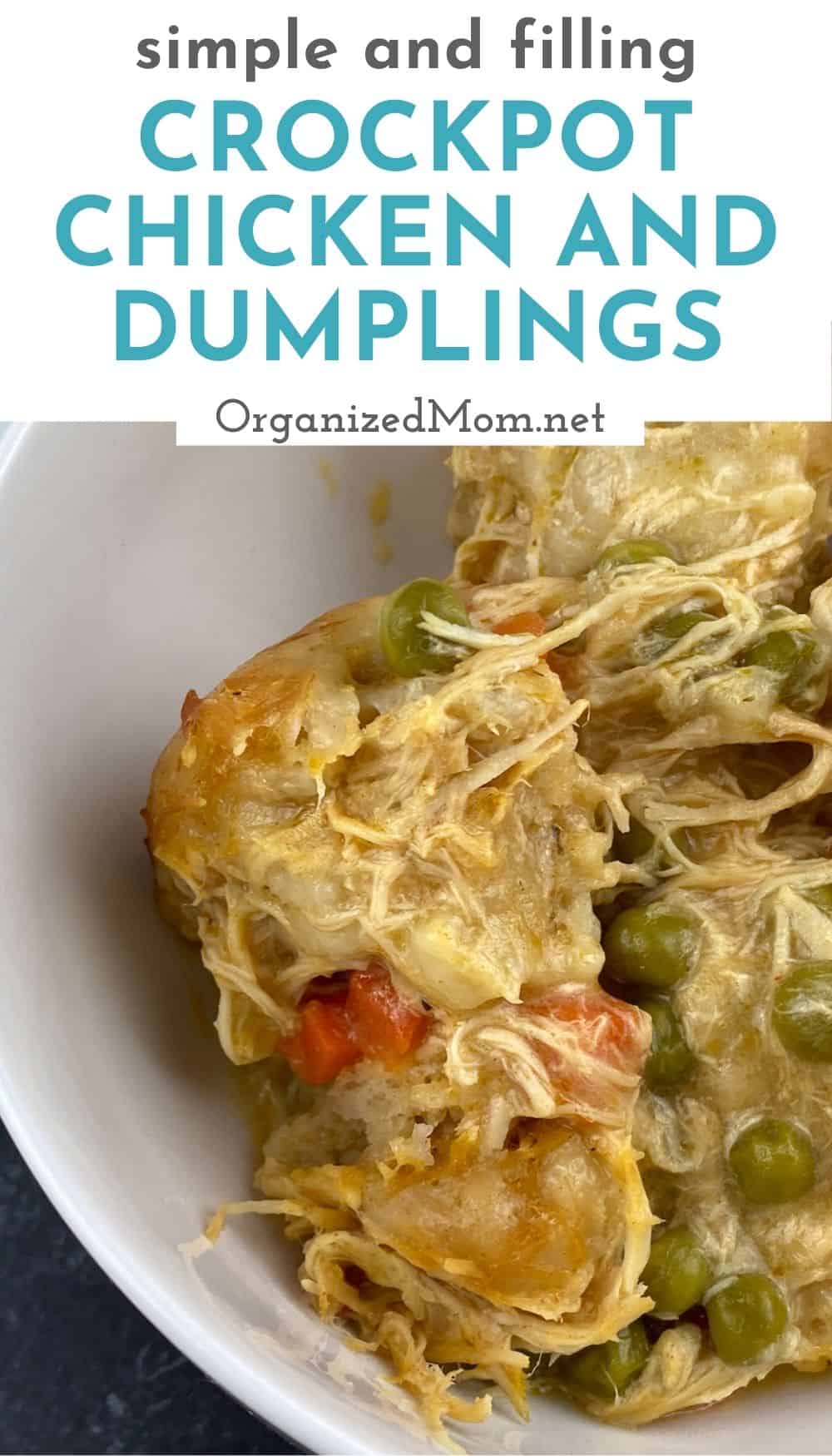 Easy Crockpot Chicken and Dumplings With Biscuits The Organized Mom