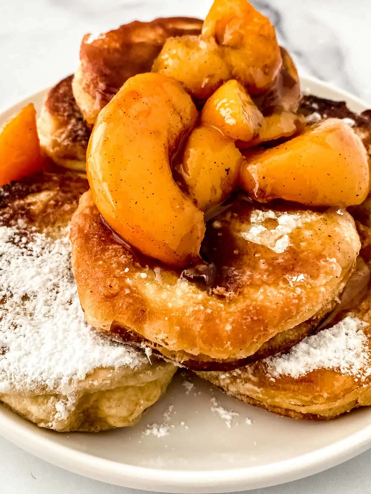 deep fried peach cobbler