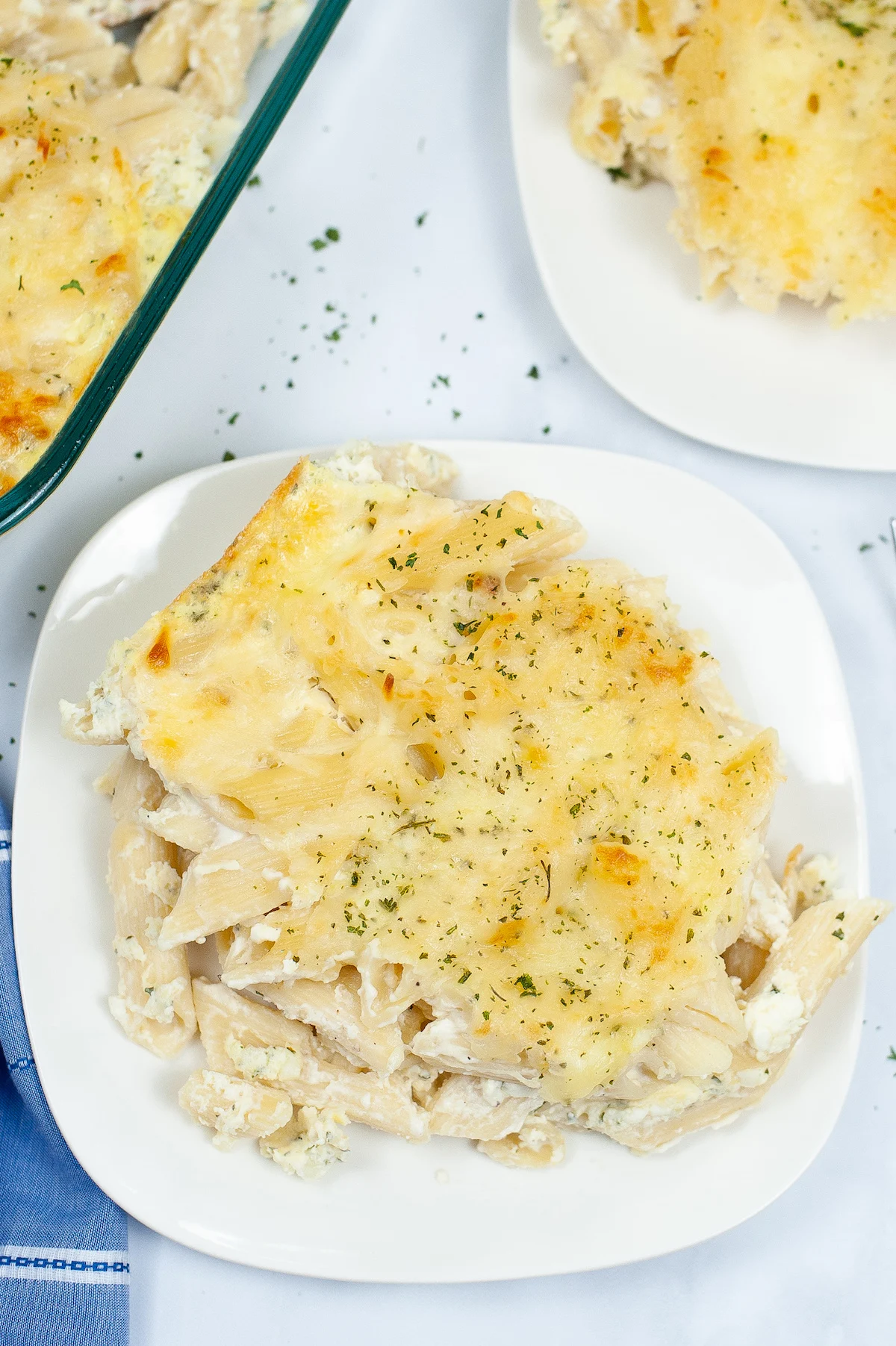 plate of pasta bake