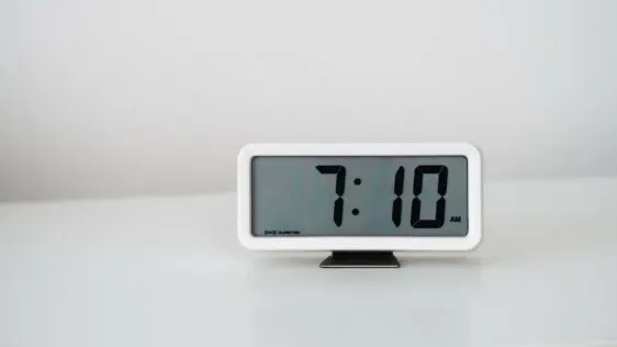 alarm clock for the first day of school