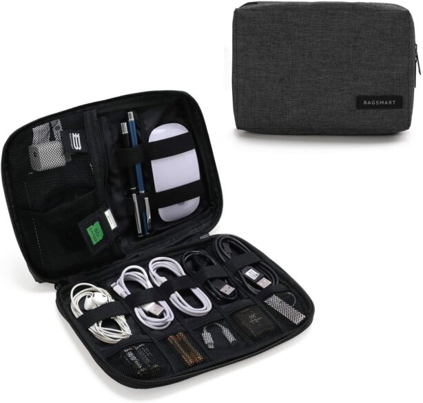 Electronics organizer bag.