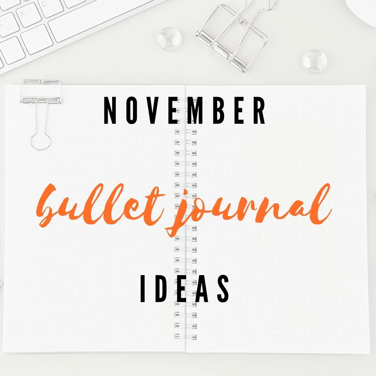 November bullet journal