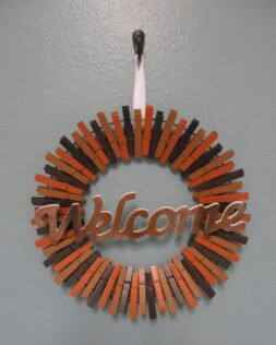 welcome wreath; DIY holiday wreath