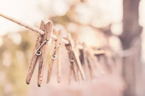 clothespin; DIY holiday wreath