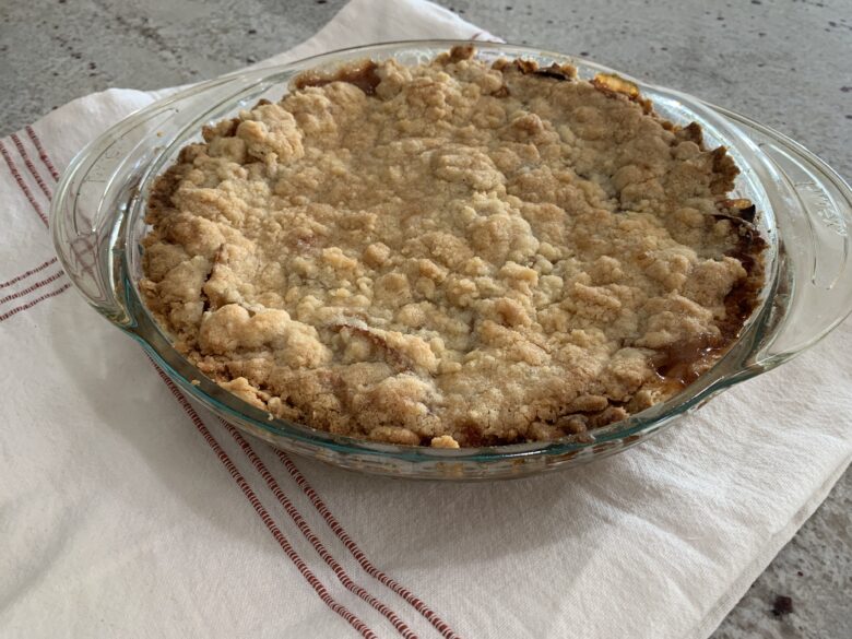 An apple pie.