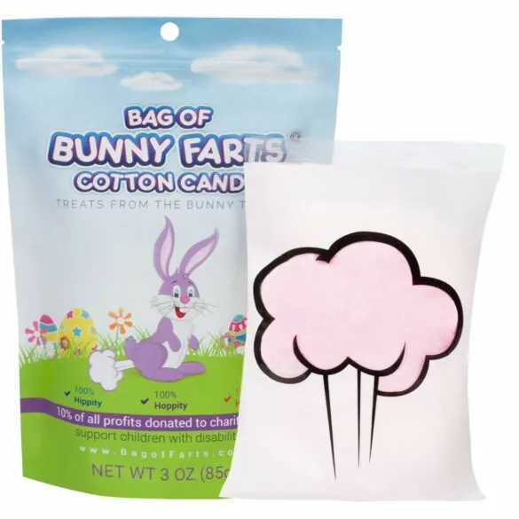 Bag of Bunny Farts cotton candy.