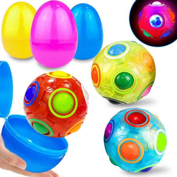 Puzzle balls that come inside of Easter eggs.