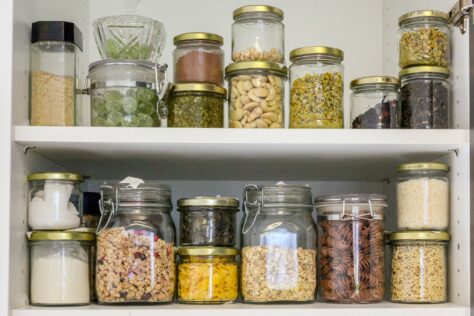 jars; space in your pantry