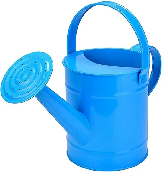 Blue watering can