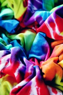 tie-dye shirts for a rainbow themed birthday party