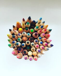 colored pencils indoor activities for kids