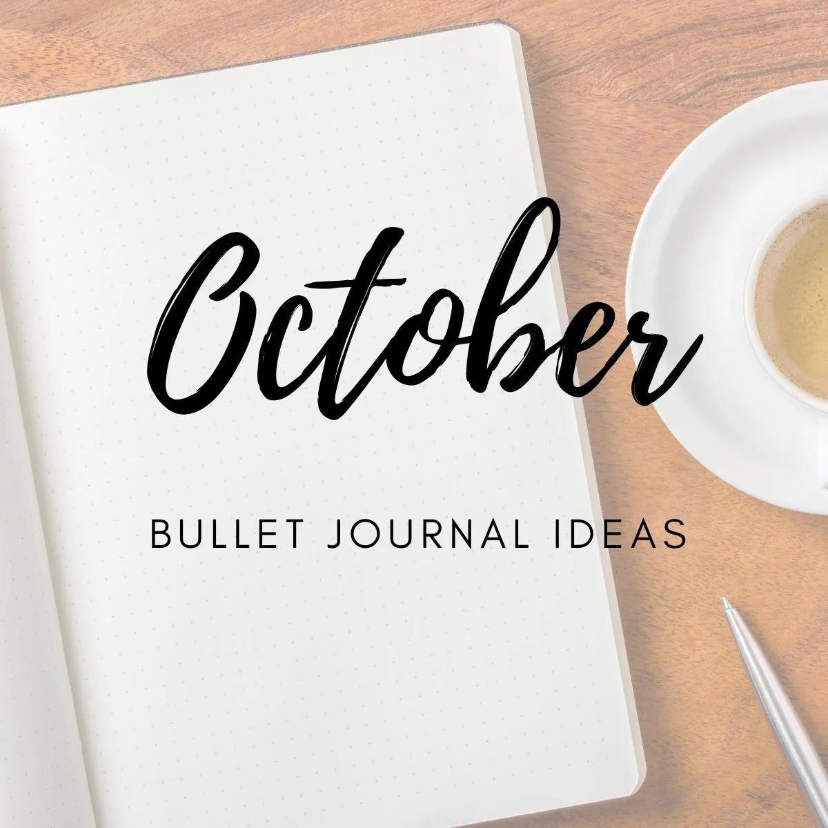 October bullet journal