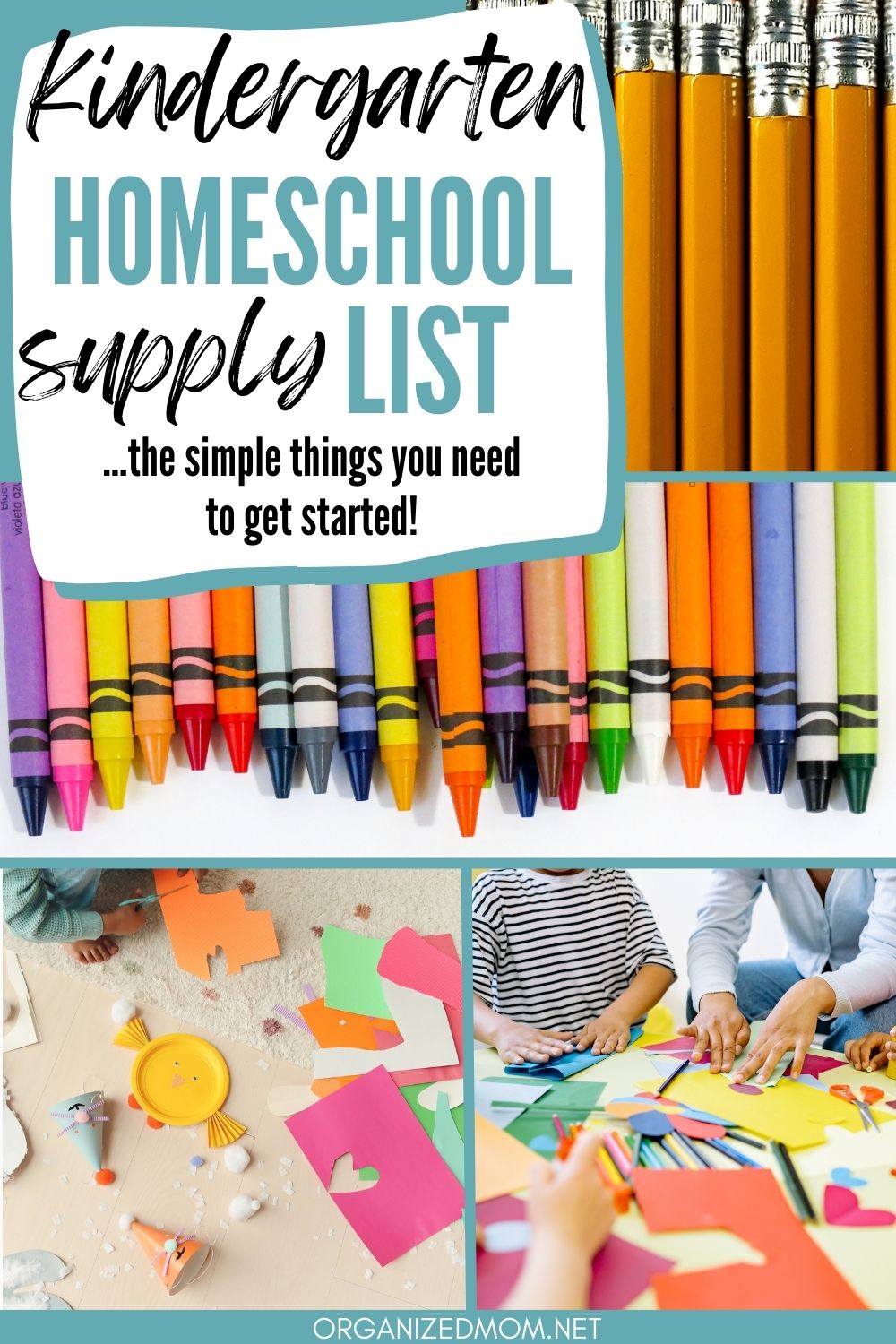 Homeschool Kindergarten Supplies – The Organized Mom