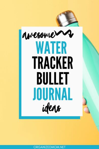 water tracker bullet journal image