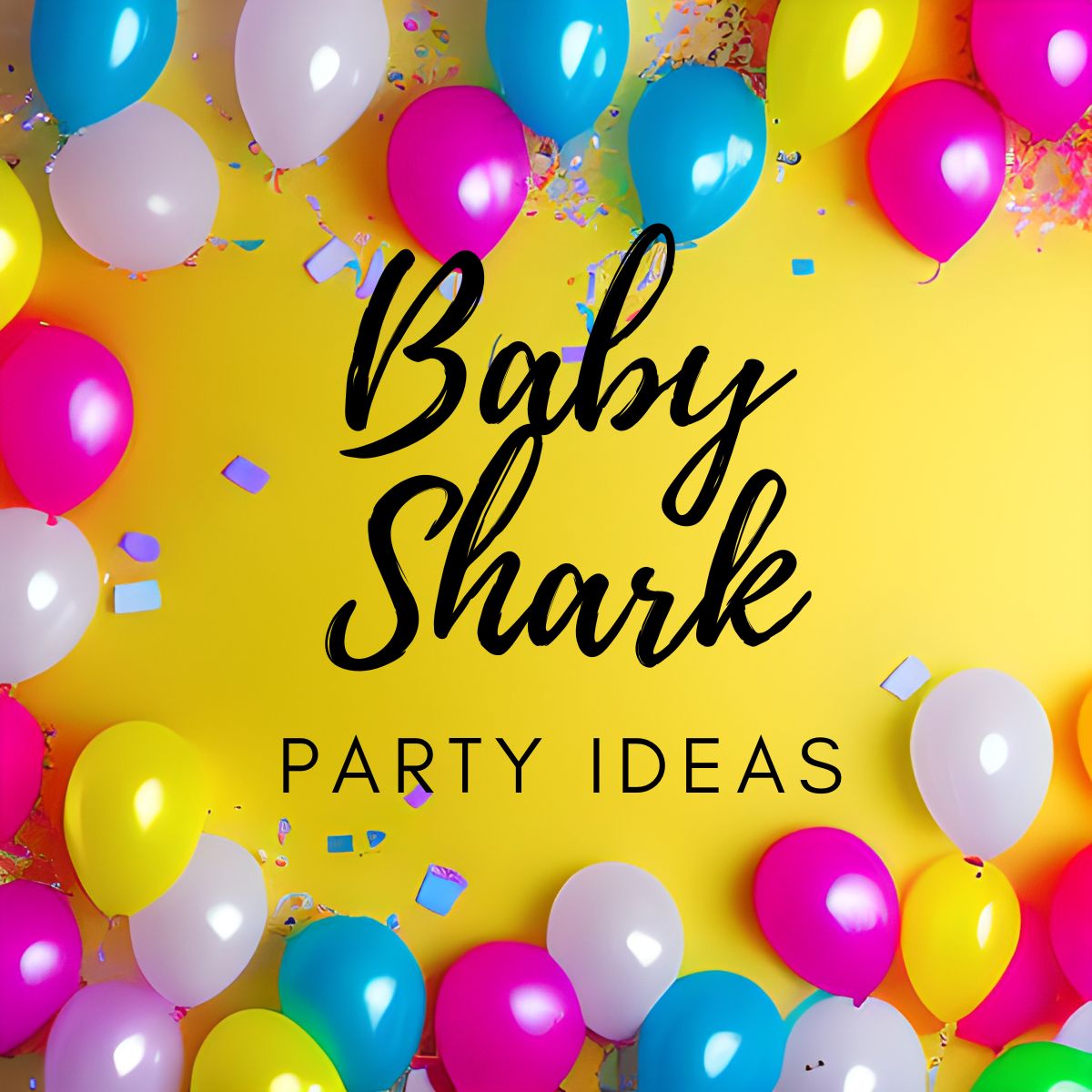 Baby Shark Party Baby Shark Birthday BABY SHARK Party Shark Balloons Shark  Birthday Party Baby Birthday Balloons Shark Party 