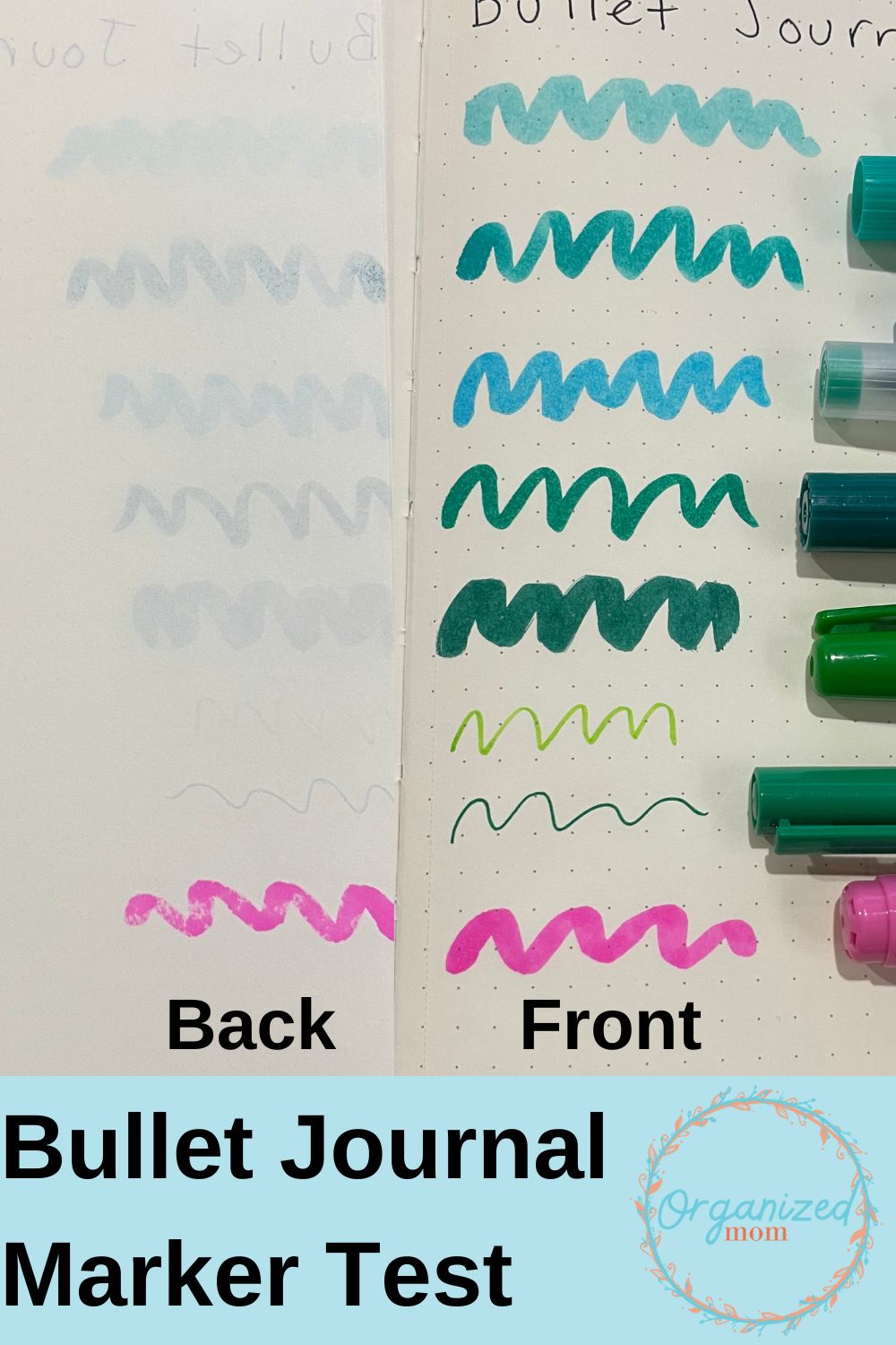 Bullet journal store markers