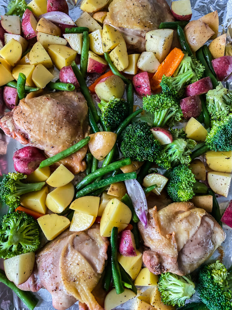Sheet Pan Chicken Thighs and Veggies The Organized Mom