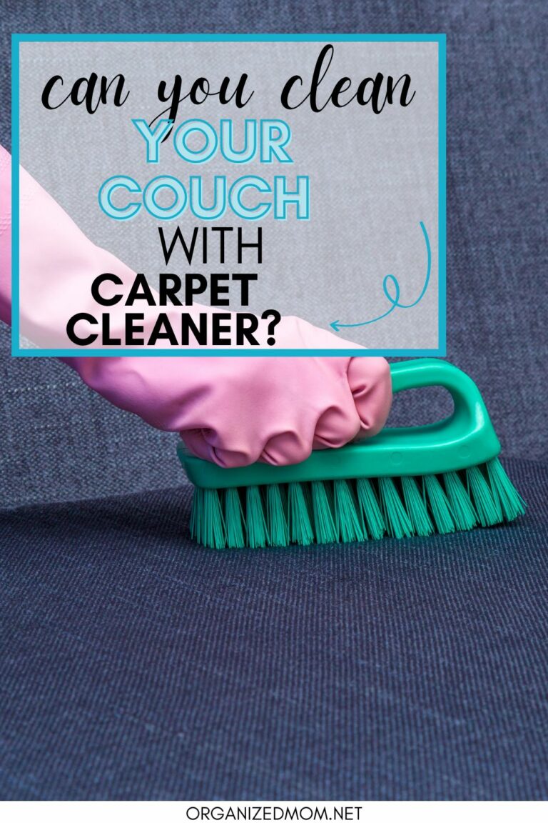 Can You Clean a Sofa With Carpet Cleaner? The Organized Mom