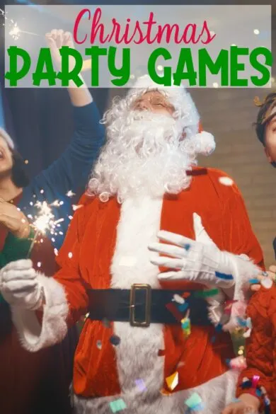 pinterest pin about christmas party games