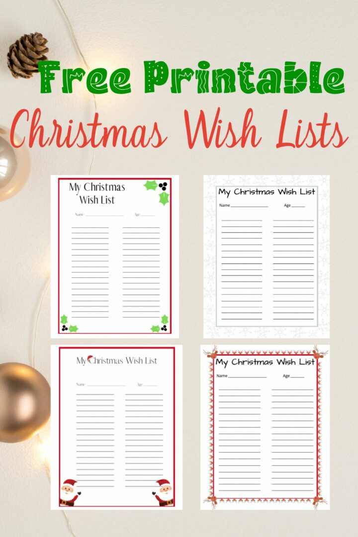 Christmas Wish List Printable for Kids The Organized Mom