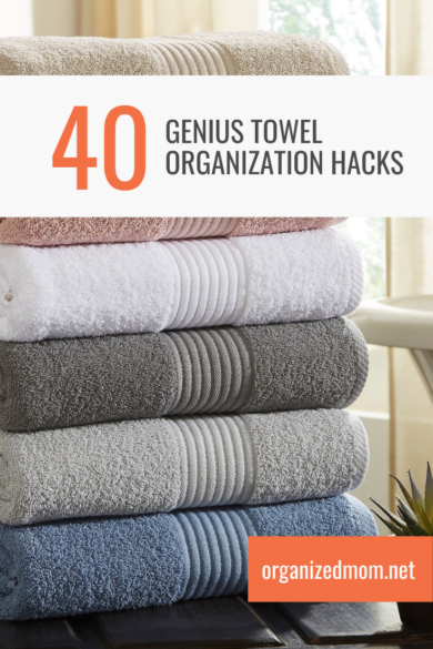 Genius towel Organization Hacks