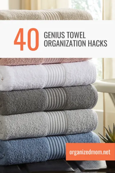Genius towel Organization Hacks