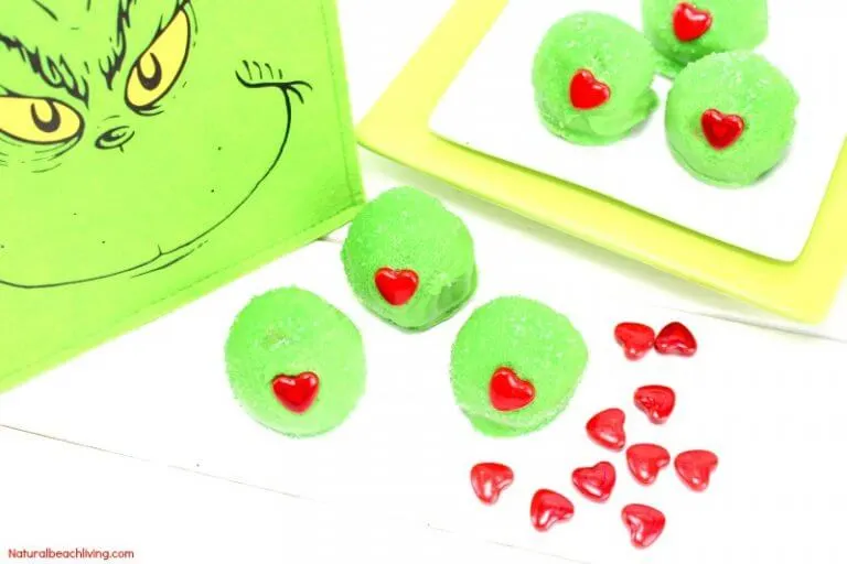 grinch cake balls