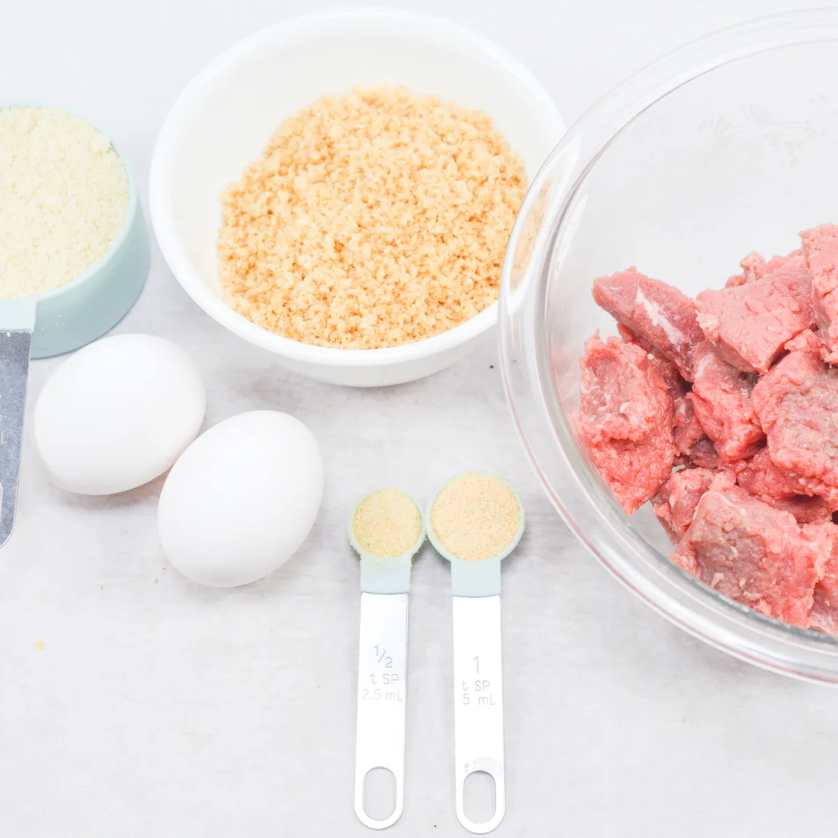 ingredients for keto air fryer steak bites