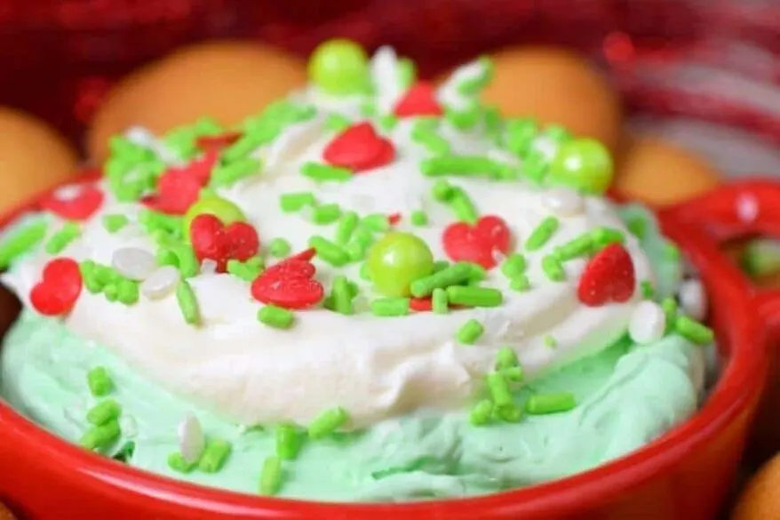 grinch dip snack