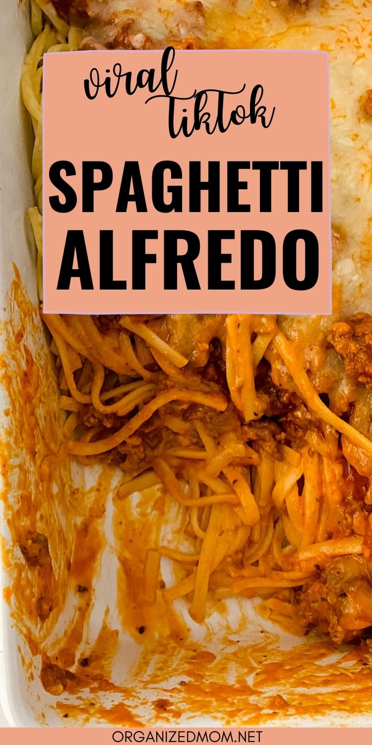 Spaghetti Alfredo {Viral TikTok Recipe} The Organized Mom