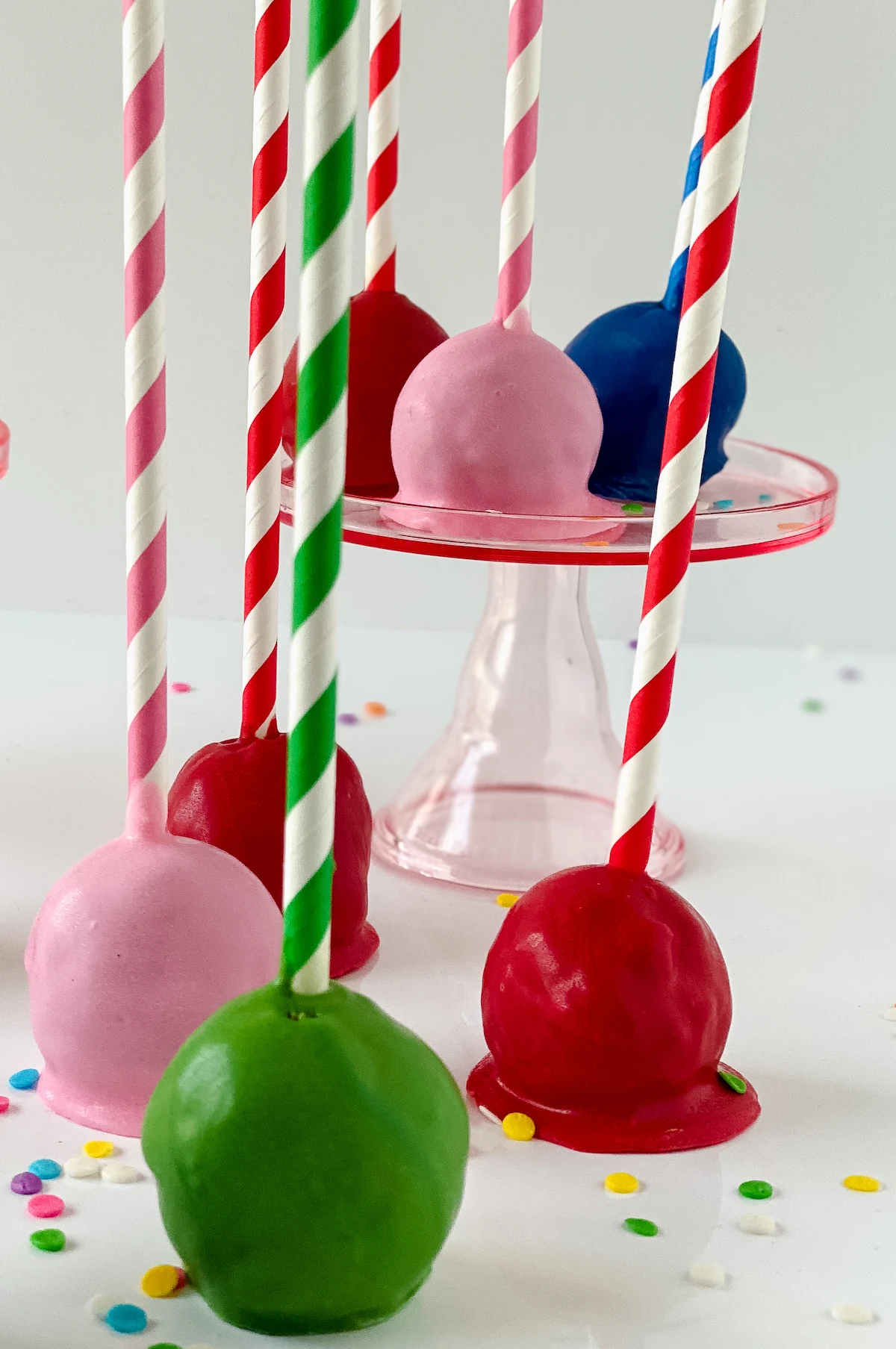 Pink Ribbon Cake Pop Sticks 