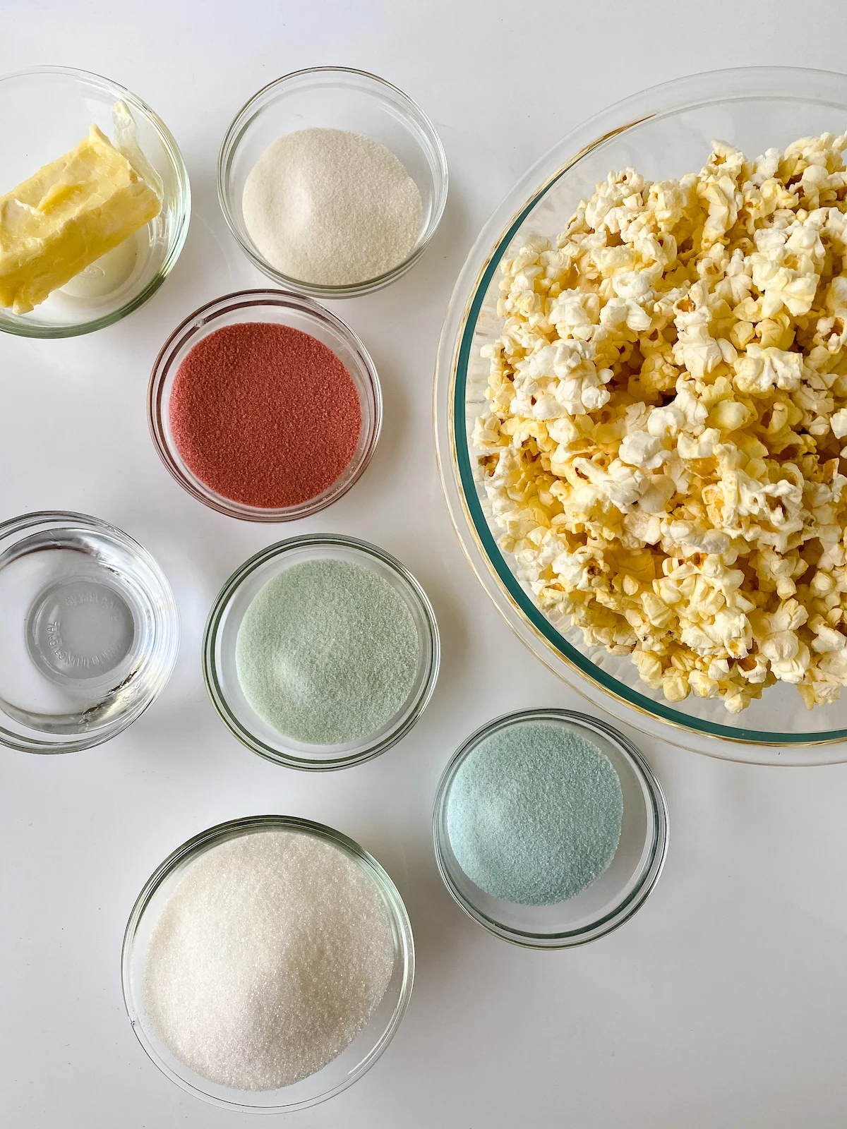 ingredients for candied popcorn