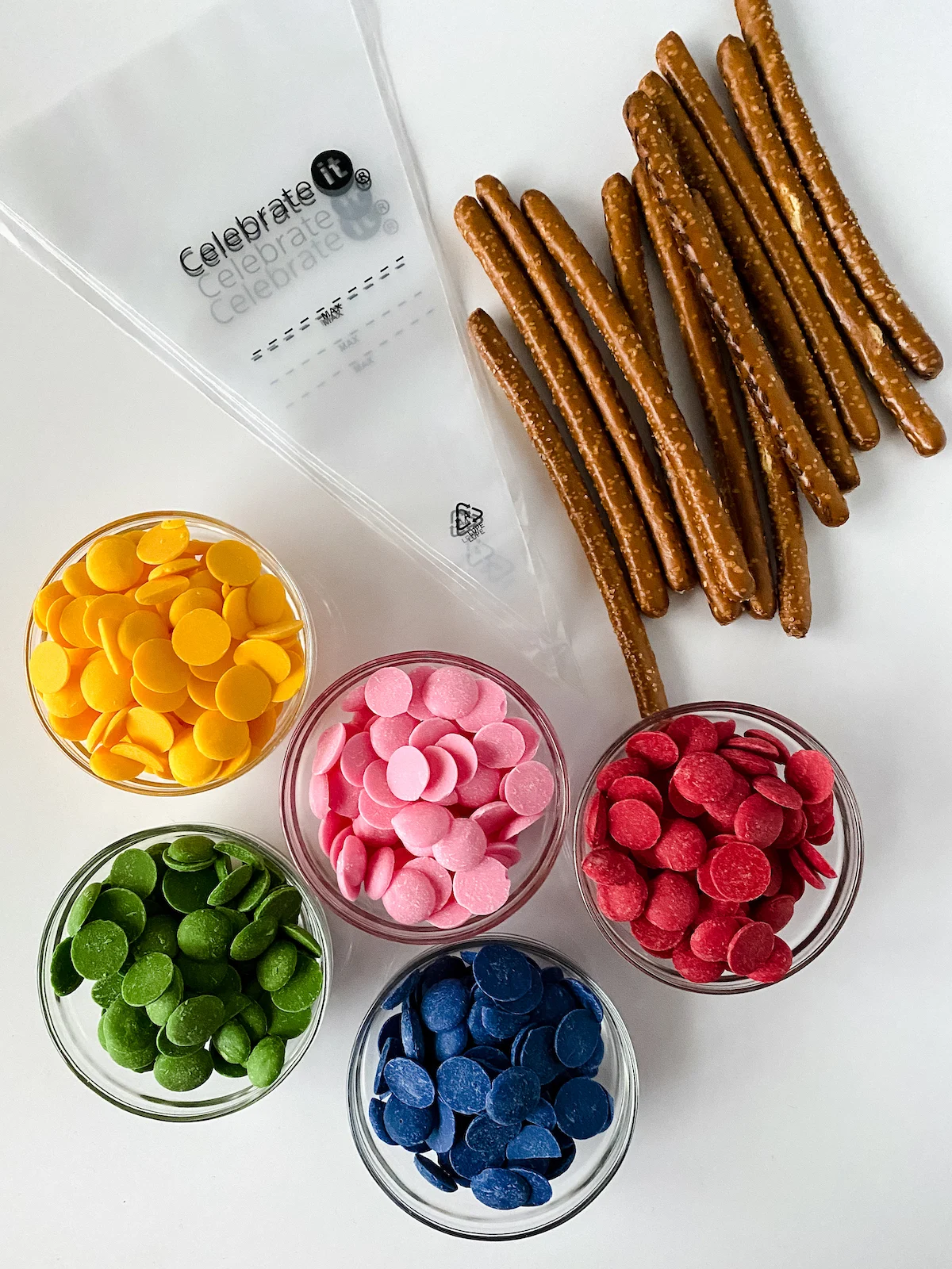 decorated pretzel rod ingredients