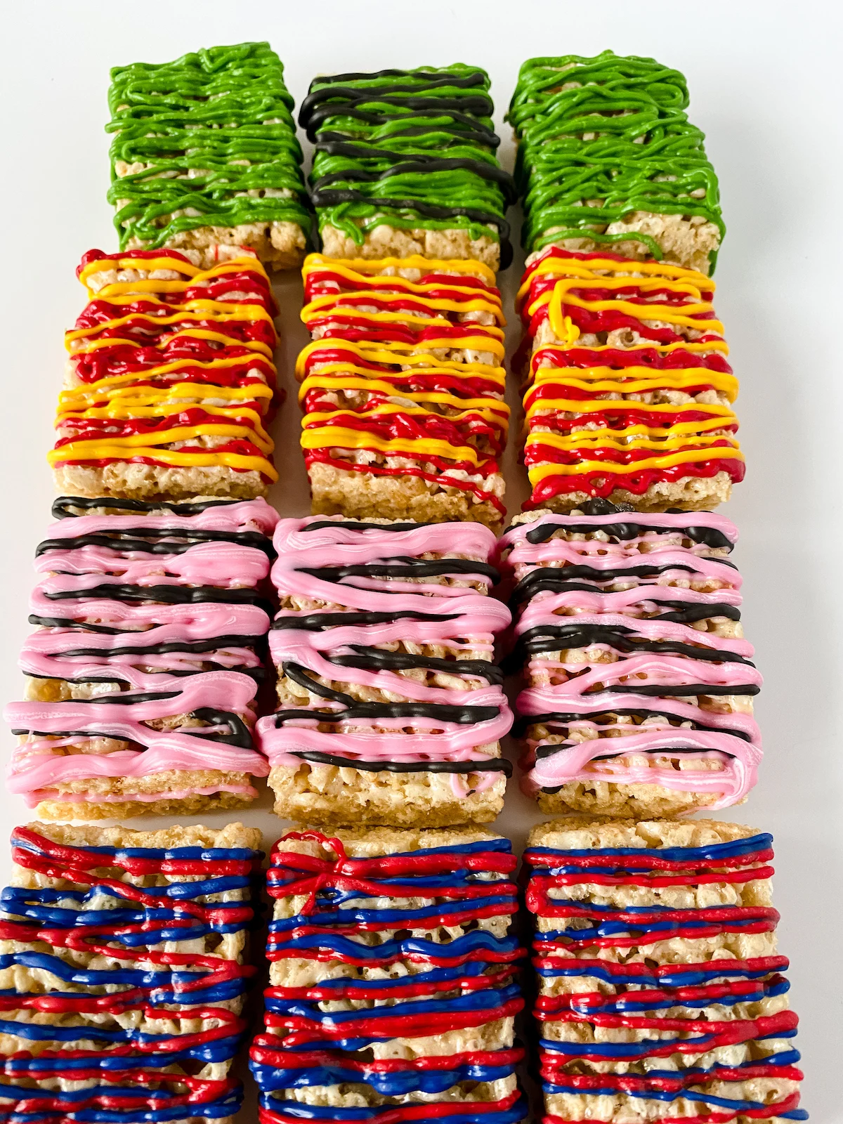 decorated Rice Krispie treats