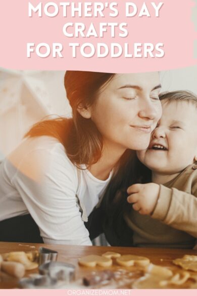 pinterest pin about Mother's Day crafts for toddlers