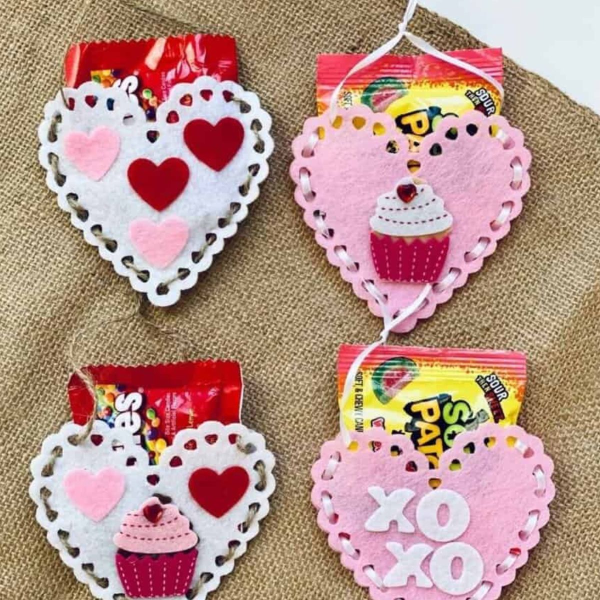 dollar store valentines heart candy holder diy