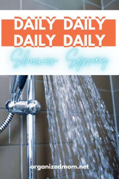 Homemade Daily Shower Cleaner Spray