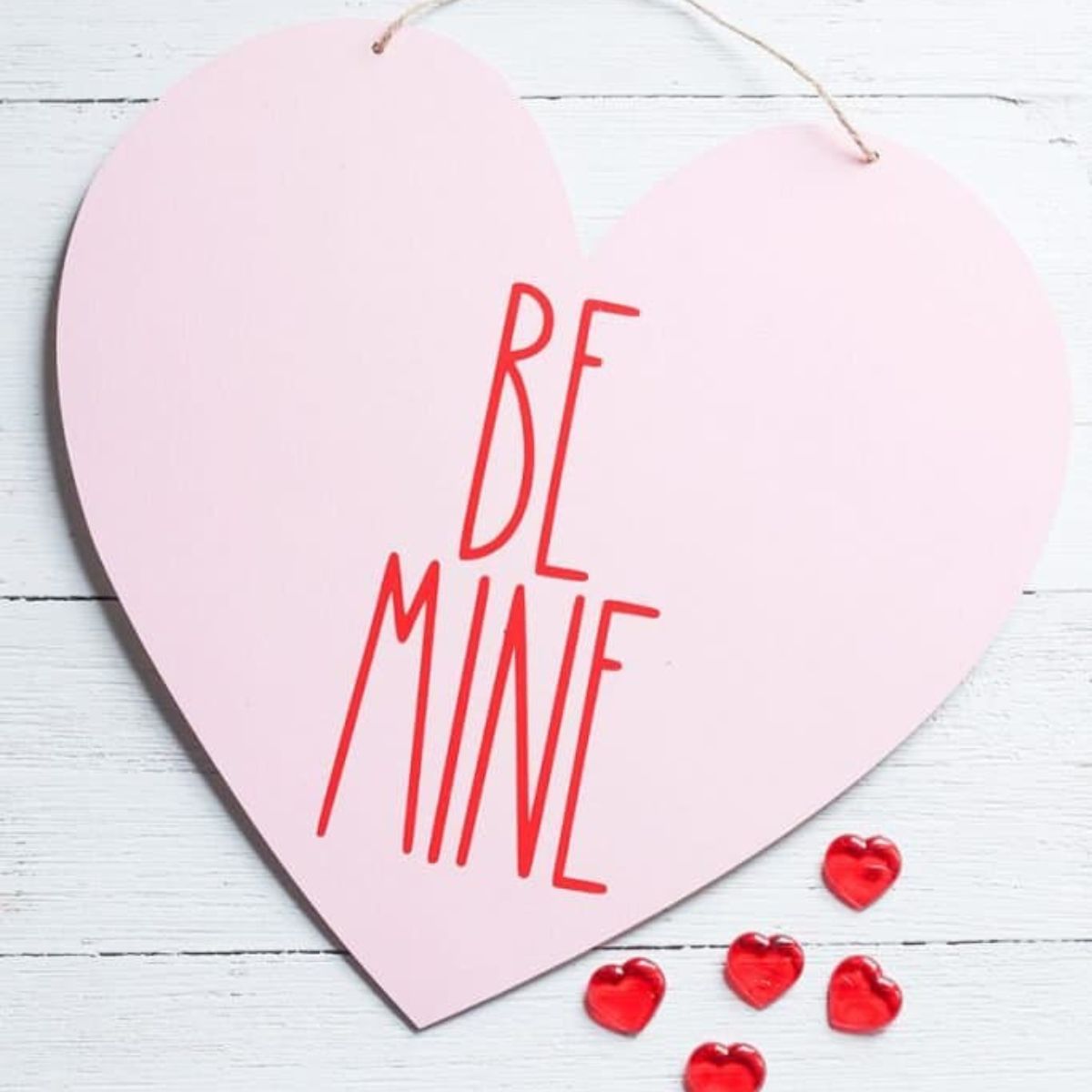 Rae Dunn inspired diy valentine sign