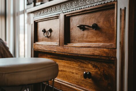 dresser drawer; Refinish a Piece of Furniture